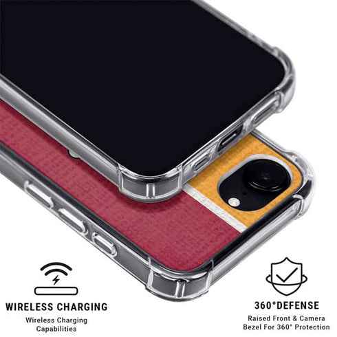 NBA Miami Heat Canvas iPhone 16e Clear Case